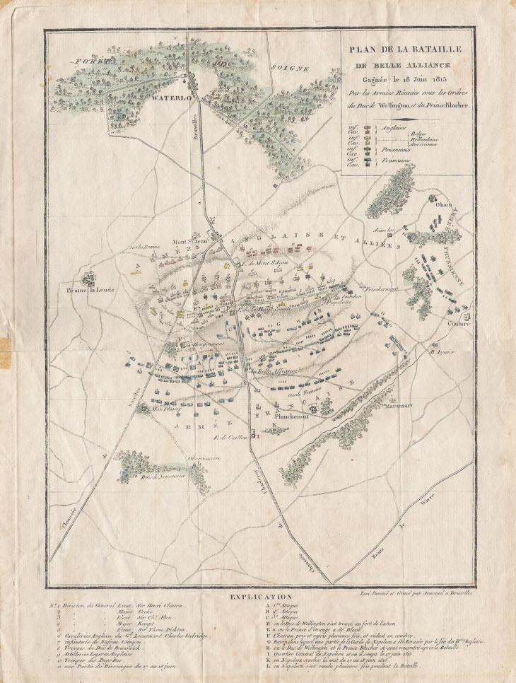 Waterloo Battlefield Map